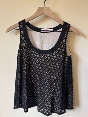 See by Chloe Lace Tank Top Size Small